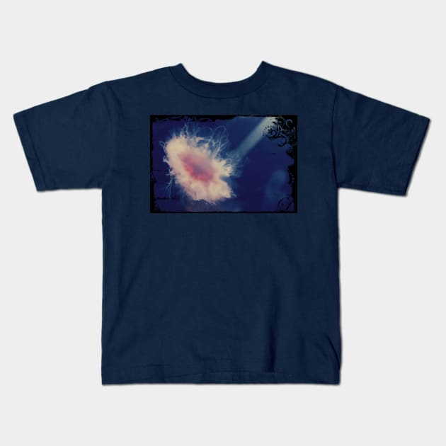 Floral Jellyfish Kids T-Shirt by Christine aka stine1